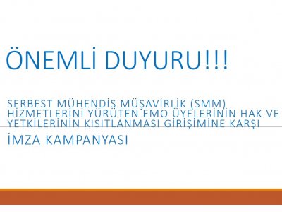 SMM ÜYELERİN HAKLARINI KORUMAYA YÖNELİK İMZA KAMPANYASI BAŞLATILDI