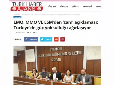 EMO, MMO VE ESMDEN ZAM AÇIKLAMASI: TÜRKİYEDE GÜÇ YOKSULLUĞU AĞIRLAŞIYOR (TURKHABERAJANS.COM)