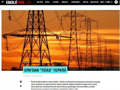 EMODAN TEİAŞ TEPKİSİ (ENERJİTİME.COM)