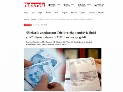 ELEKTRİK ZAMLARININ TÜRKİYE EKONOMİSİYLE İLGİSİ YOK DİYEN BAKANA EMODAN CEVAP GELDİ (HABERSİZ.CO)