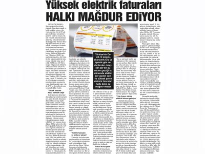 YÜKSEK ELEKTRİK FATURALARI HALKI MAĞDUR EDİYOR (DİYARBAKIR YENİGÜN)