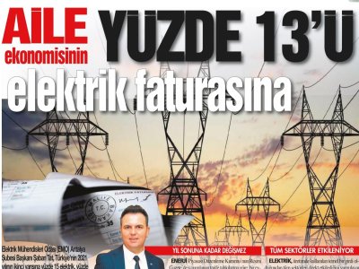 AİLE EKONOMİSİNİN YÜZDE 13`Ü ELEKTRİK FATURASI (HÜRSES ANTALYA - 25.08.2021)