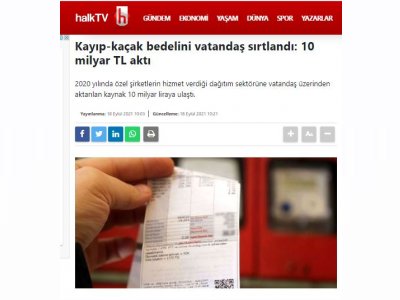 KAYIP-KAÇAK BEDELİNİ VATANDAŞ SIRTLANDI: 10 MİLYAR TL AKTI (HALKTV.COM.TR)