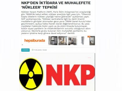 NKP`DEN İKTİDARA VE MUHALEFETE `NÜKLEER` TEPKİSİ (UMKE.ORG.TR)