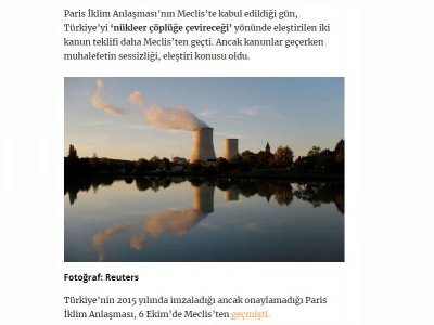 MUHAFELETİN NÜKLEER ÇÖPLÜK SESSİZLİĞİ: TWEET BİLE ATILMAMIŞ (DİKEN.COM.TR)