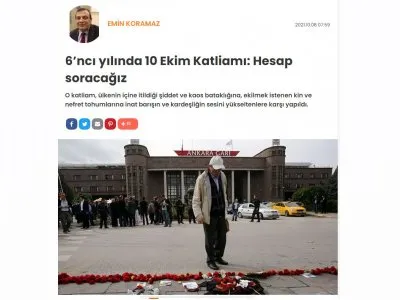 6NCI YILINDA 10 EKİM KATLİAMI: HESAP SORACAĞIZ (BİRGUN.NET)