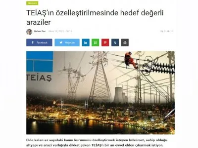 TEİAŞIN ÖZELLEŞTİRİLMESİNDE HEDEF DEĞERLİ ARAZİLER (HABERFOX.NET)