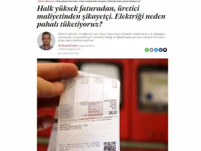 HALK YÜKSEK FATURADAN, ÜRETİCİ MALİYETİNDEN ŞİKAYETÇİ. ELEKTRİĞİ NEDEN PAHALI TÜKETİYORUZ? (İNDYTURK.COM)