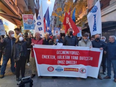 DİSK- KESK-TMMOB-TTB SAMSUN BİLEŞENLERİ: GEÇİNEMİYORUZ! EMEKTEN VE HALKTAN YANA BÜTÇE İÇİN OMUZ OMUZA!