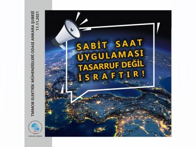 SABİT SAAT UYGULAMASININ KARANLIĞI VE İSRAFI ISRARLA SÜRDÜRÜLÜYOR...