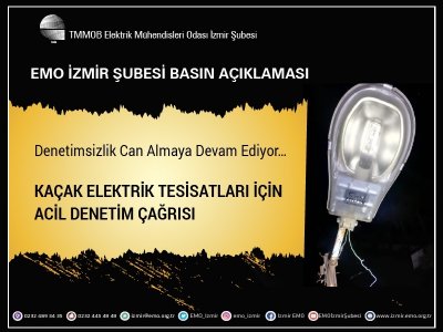 KAÇAK ELEKTRİK TESİSATLARI İÇİN ACİL DENETİM ÇAĞRISI