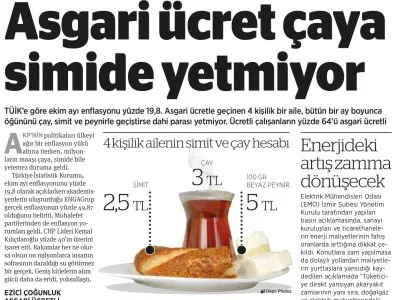 ENERJİDEKİ ARTIŞ ZAMMA DÖNÜŞECEK (BİRGÜN)