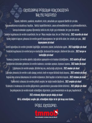 ERTELENMİŞ DÜŞLERİN GERÇEKLEŞTİĞİ BİR YIL DİLEĞİYLE!