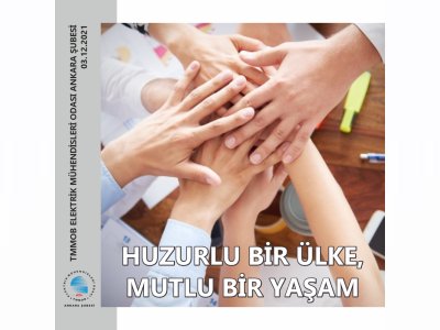 HUZURLU BİR ÜLKE, MUTLU BİR YAŞAM
