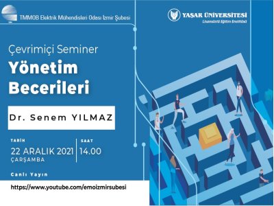 ÇEVRİMİÇİ SEMİNER: <B>YÖNETİM BECERİLERİ </B>