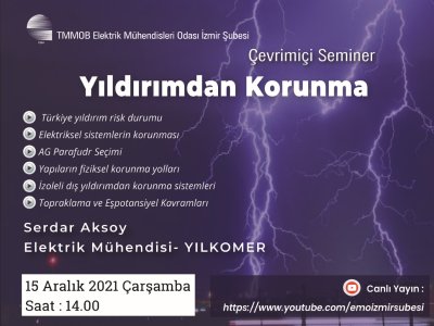YILDIRIMDAN KORUNMA SEMİNER / <B>VİDEO HABER</B>
