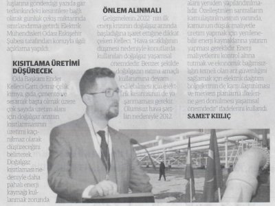 BASIN AÇIKLAMASI: ENERJİMİZİ YURTDIŞINDA BİR VANAYA BAĞIMLI HALE GETİREN POLİTİKALARA İTİRAZ EDİYORUZ.