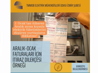 ARALIK-OCAK FATURALARI İÇİN İTİRAZ DİLEKÇESİ ÖRNEĞİ