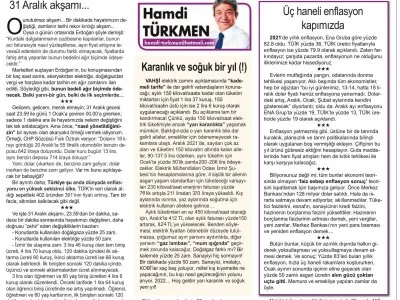 KARANLIK VE SOĞUK BİR YIL (!) (9 EYLÜL, HAMDİ TÜRKMEN)