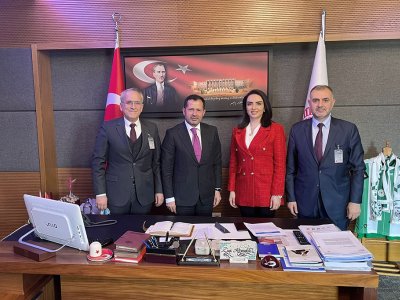 TBMM SANAYİ, TİCARET, ENERJİ, TABİİ KAYNAKLAR, BİLGİ VE TEKNOLOJİ KOMİSYON BAŞKANI ZİYA ALTUNYALDIZ, EMO ANKARA ŞUBESİ 26. DÖNEM YÖNETİM KURULUNU MAKAMINDA KABUL ETTİLER