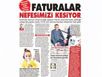 ELEKTRİK ZAMMI NEFES KESİYOR (SÖZCÜ)
