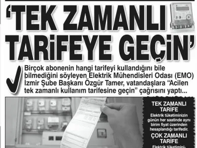 DÜŞÜK FATURA İÇİN TEK ZAMANLI TARİFE (ŞOK)