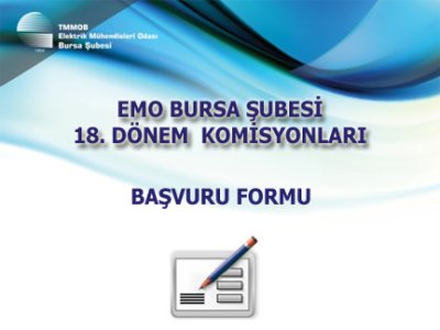 EMO BURSA ŞUBESİ 18. DÖNEM KOMİSYONLARI OLUŞTURULUYOR