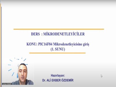 ÇEVRİMİÇİ SEMİNER :PIC PROGRALAMA-1