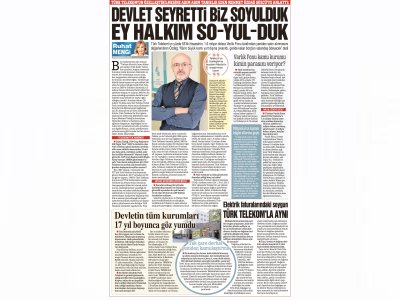 DEVLET SEYRETTİ BİZ SOYULDUK EY HALKIM SO-YUL-DUK (RUHAT MENGİ/ SÖZCÜ)
