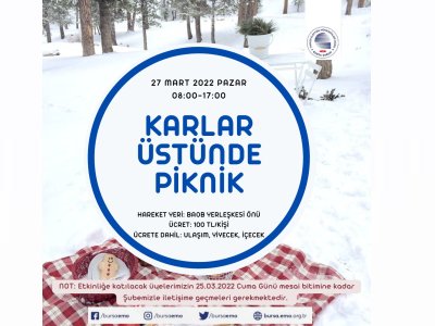 KARLAR ÜSTÜNDE PİKNİK