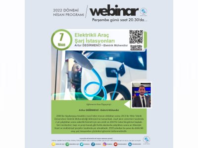 ELEKTRİKLİ ARAÇ ŞARJ İSTASYONLARI BAŞLIKLI WEBİNAR GERÇEKLEŞECEK