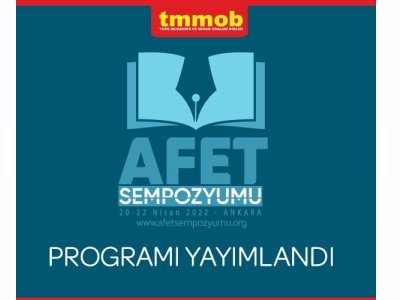 TMMOB AFET SEMPOZYUMU