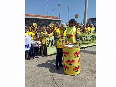 ÇERNOBİLİN 36. YIL DÖNÜMÜNDE SİNOPTA NÜKLEER PROTESTO