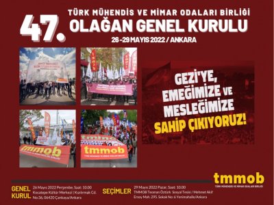 TMMOB 47. OLAĞAN GENEL KURULU TOPLANIYOR!