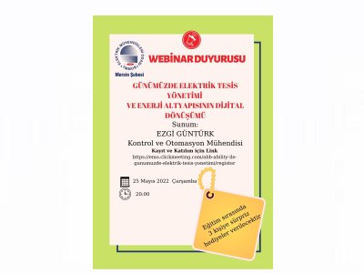 WEBİNAR DUYURUSU