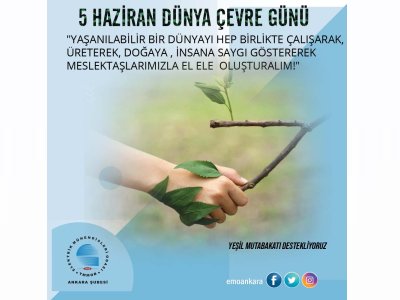 5 HAZİRAN DÜNYA ÇEVRE GÜNÜ