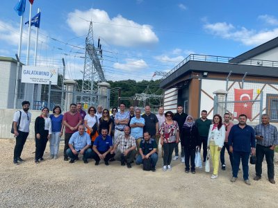 TAŞPINAR RÜZGAR ENERJİ SANTRALİ`NE TEKNİK GEZİ DÜZENLENDİ