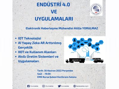 `ENDÜSTRİ 4.0 VE UYGULAMALARI ` TEKNİK SEMİNERİ