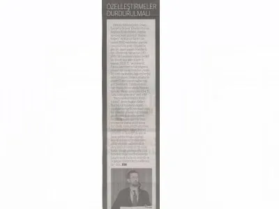 `ÖZELLEŞTİRMELER DURDURULMALI` YENİGÜN GAZETESİ 4 HAZİRAN 2022 CUMARTESİ