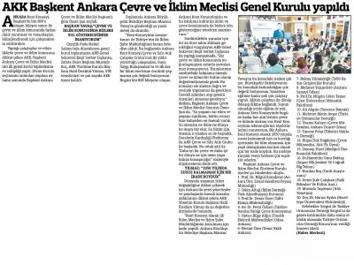 AKK BAŞKENT ANKARA ÇEVRE VE İKLİM MECLİSİ GENEL KURULU YAPILDI (GÜÇLÜ ANADOLU, 8.6.2002)