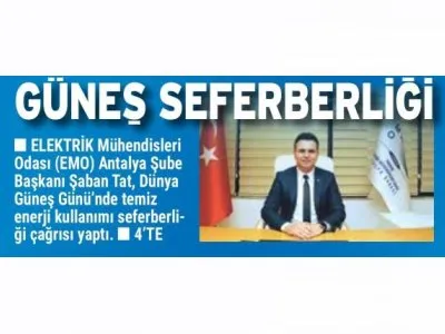 GÜNEŞ SEFERBERLİĞİ (ANTALYA KÖRFEZ - 22.06.2022)