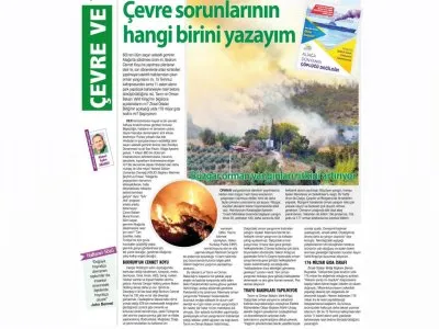 ÇEVRE SORUNLARININ HANGİ BİRİNİ YAZAYIM (AHMET AYDIN AKANSU/ 9 EYLÜL İZMİR)