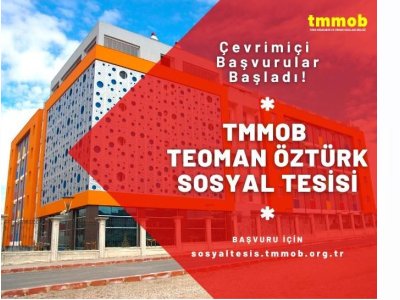 TMMOB TEOMAN ÖZTÜRK SOSYAL TESİSİ 2022-2023 DÖNEMİ KAYIT BAŞVURULARI BAŞLADI