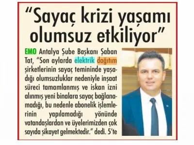 `SAYAÇ KRİZİ YAŞAMI OLUMSUZ ETKİLİYOR` (ANTALYA SON HABER - 16.08.2022)