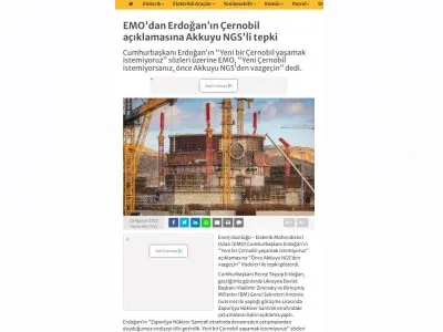 EMO`DAN ERDOĞANIN ÇERNOBİL AÇIKLAMASINA AKKUYU NGS`Lİ TEPKİ (ENERJİGUNLUGU.NET)