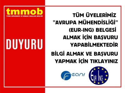 AVRUPA MÜHENDİSLİĞİ BELGESI