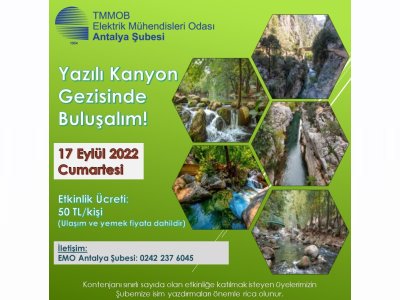YAZILI KANYON GEZİSİNDE BULUŞALIM!