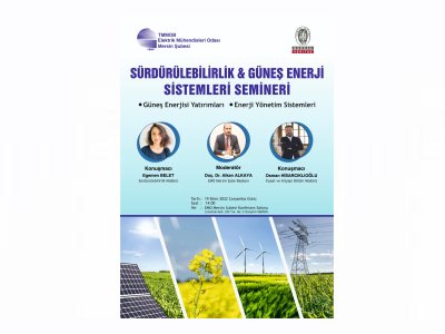 SÜRDÜRÜLEBİLİRLİK VE GÜNEŞ ENERJİ SİSTEMLERİ SEMİNERİMİZE DAVETLİSİNİZ