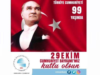 CUMHURİYETİMİZİN 99. YILI KUTLU OLSUN