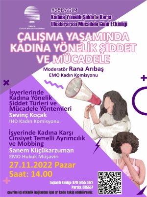 ÇALIŞMA YAŞAMINDA KADINA YÖNELİK ŞİDDET VE MÜCADELE